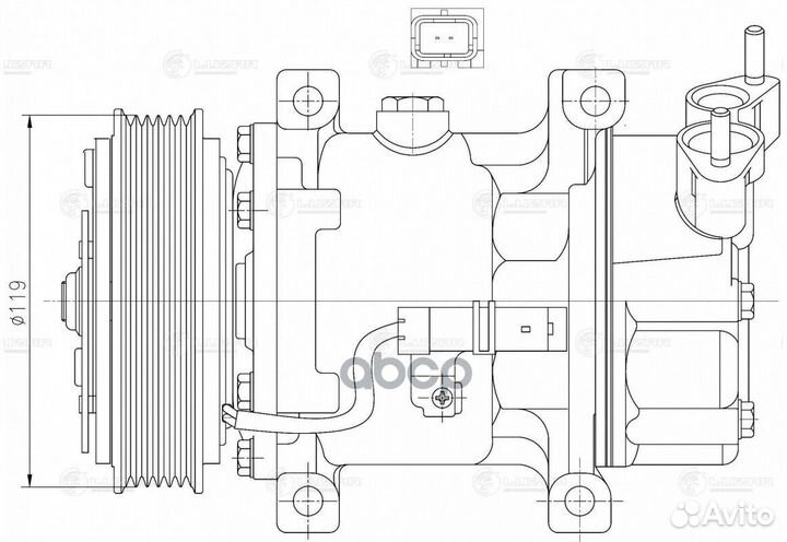 Компрессор кондиционера citroen / peuge C2/3/1007
