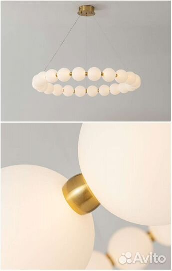 Подвесная дизайнерская люстра с шарами