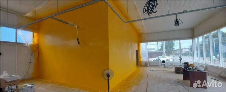 Безвоздушная покраска стен и потолков