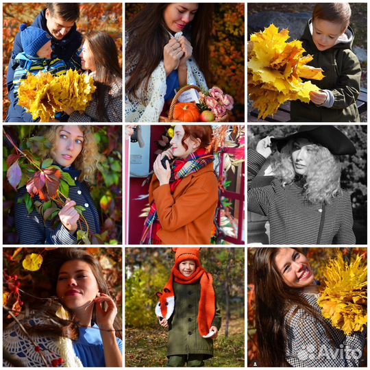 Фотосессия на улице, парках, дома, кафе