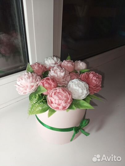 Букет из мыльных цветов