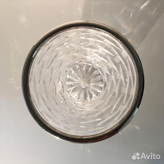 Конфетница мельхиор хрусталь СССР