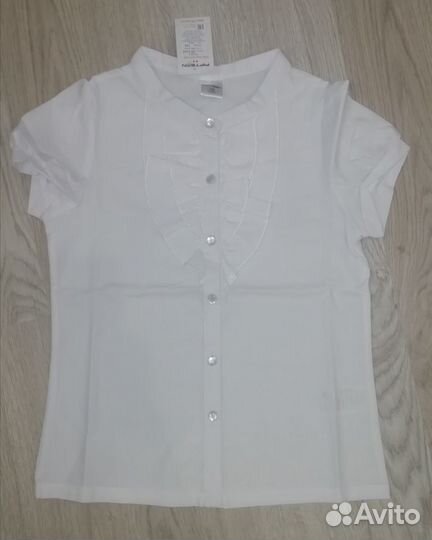 Блузка школьная новая 128
