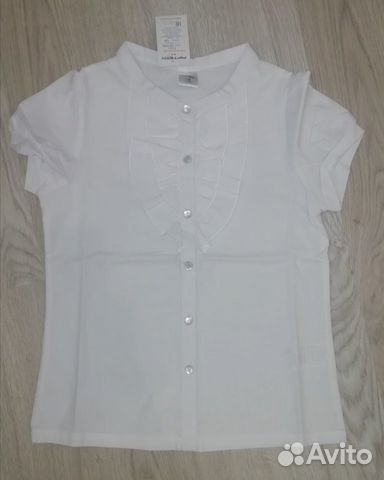 Блузка школьная новая 128