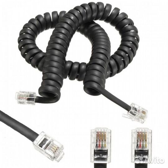 Шнур телефонный витой