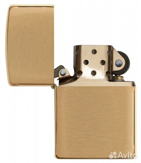 Зажигалка Zippo 204B Brushed Brass Оригинал Новая
