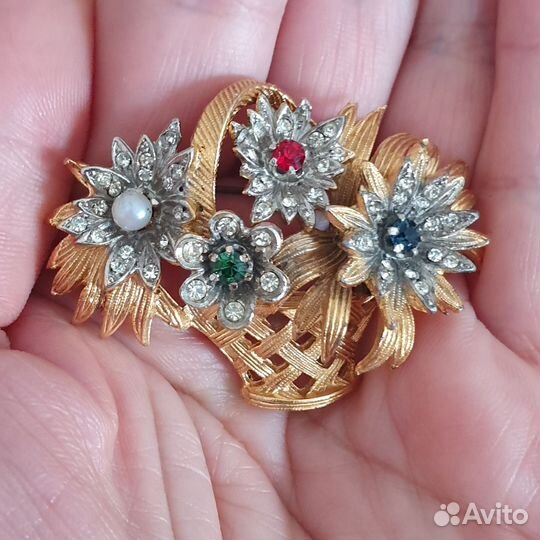 Винтажная брошь США