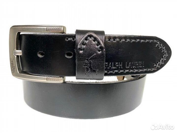 Ремень кожаный Polo Ralph Lauren 1530 black