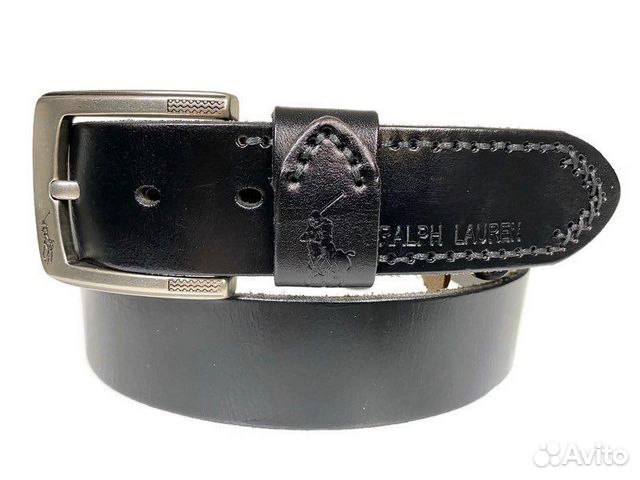 Ремень кожаный Polo Ralph Lauren 1530 black
