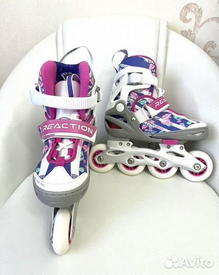 Ролики новые детские (Reaction) размер 26-31
