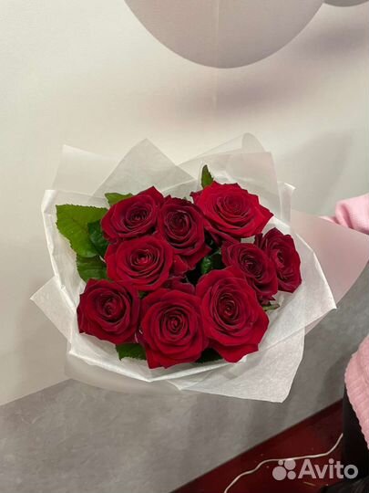 Букет цветов из красной розы, доставка