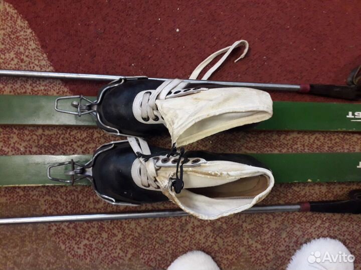Лыжи беговые с ботинками 185/195 см