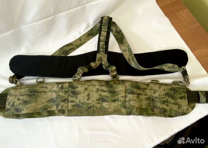 Боевой пояс с баллистическим пакетом и лямками Бр1