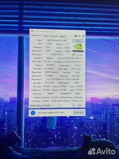 Видеокарта gigabyte rtx 2060 6gb
