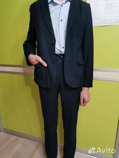 Школьная форма синяя для мальчика 164