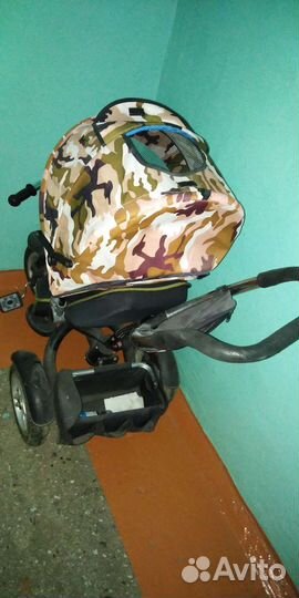 Детский велосипед-коляска