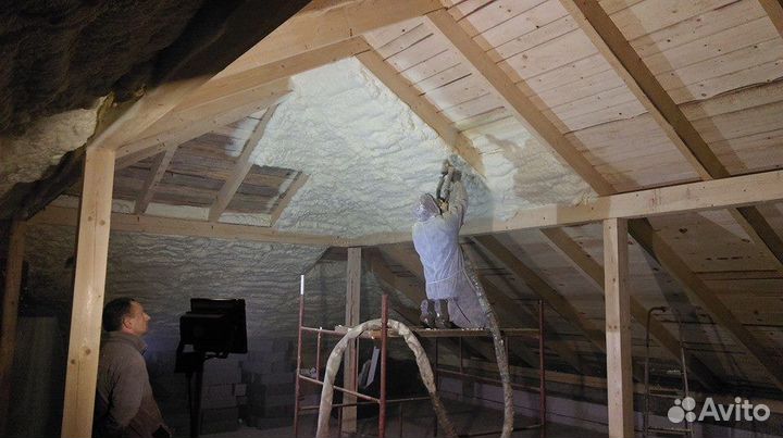 Утеплитель напыление пенополиуретан от 200м2