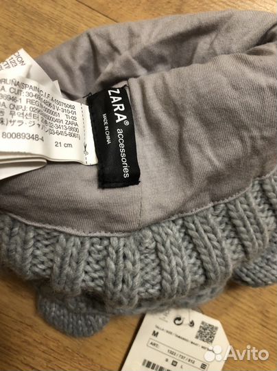 Шапка вязаная Zara для девочки 2-4 года