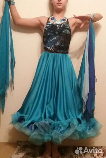 Платье для спортивных бальных танцев