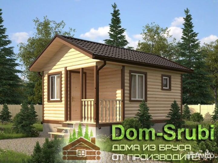 Западная Двина. Хорошая Баня из бруса Б-7 (4х6)