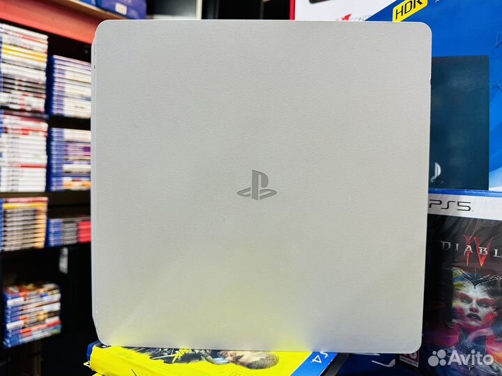 Sony playstation 4 ps4 slim белая + 400 игр