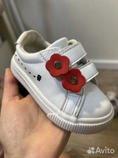 Кеды белые детские