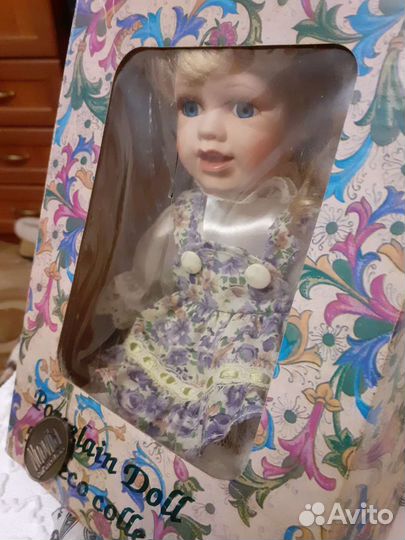 Кукла с элементами фарфора