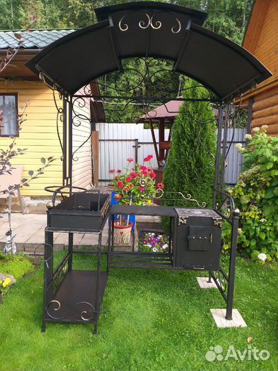 Дачный мангал с крышей/ От производителя