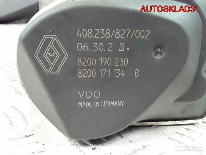 Заслонка дроссельная Renault Laguna 2 8200190230
