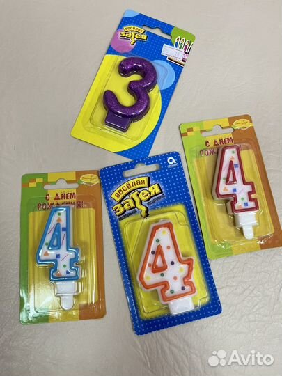 Свечи для торта / цифры для торта