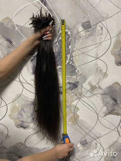 Волосы для наращивания 60 см бу