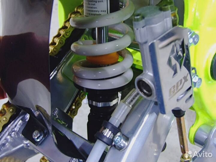 Питбайк Kayo YX150 желто-красный