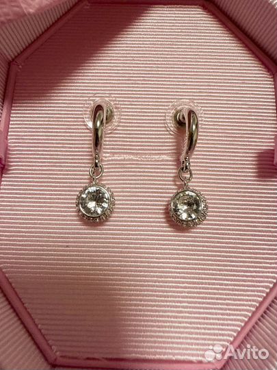 Серьги и колье сваровски swarovski оригинал