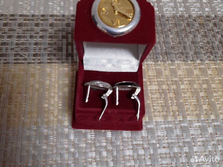 Серьги серебро