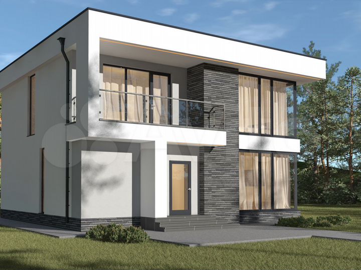 Коттедж 176 м² на участке 1 сот.