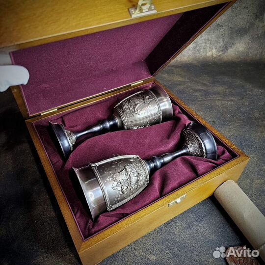 Кубки корабли Фрегат, в футляре