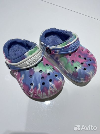 Crocs сабо тёплые 25 р. бу