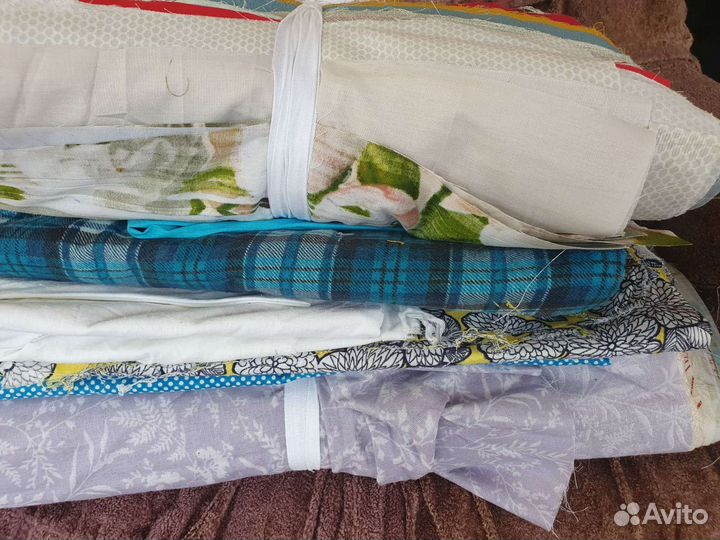 Отрез ткани лен