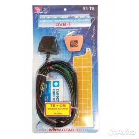 Антенна автомобильная TV / FM Озар B3 с усилителем