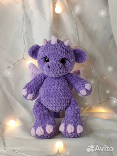 Дракон (вязаная мягкая игрушка-сувенир)