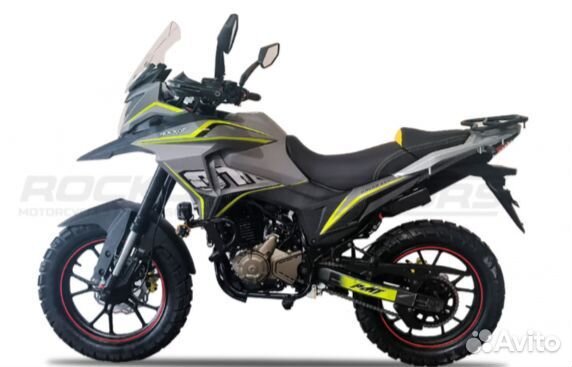 Мотоцикл турэндуро rockot dakar 250 серый/зеленый