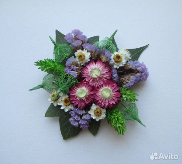 Сувенир - магнит с сухоцветами