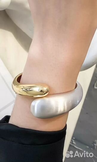 Браслет разжимной биколорный