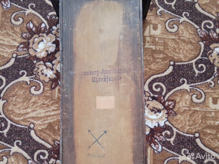 Старинные настенные часы HAU Германия 1910