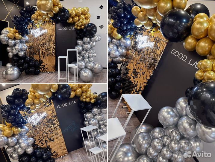 Фотозоны, оформление шарами, гелиевые шарики