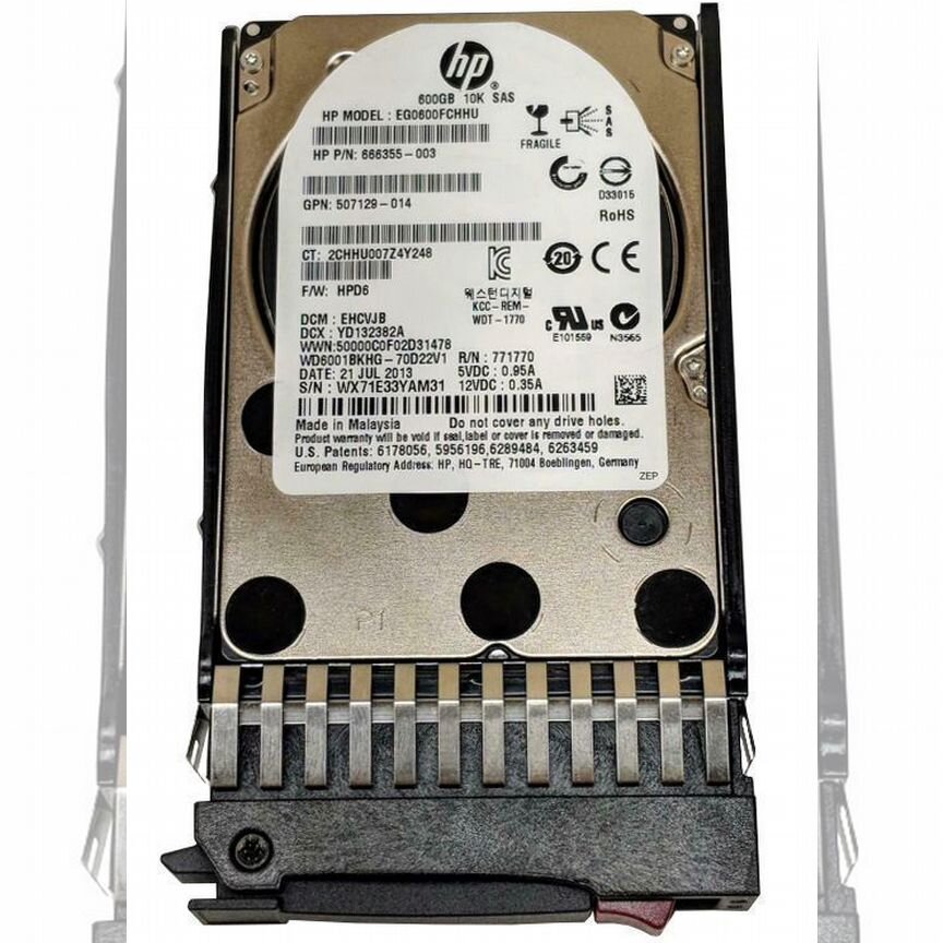 [EG0600FCHHU] Жесткий Диск Hp 600gb Sas 2,5 Eg0600fchhu