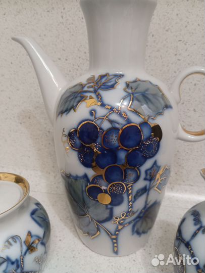 Сервиз кофейный Чёрный виноград лфз