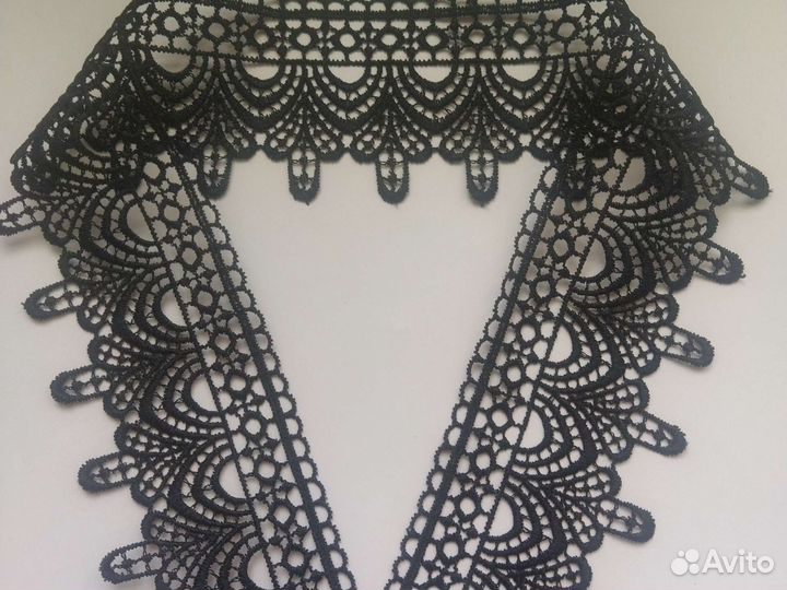 Кружево чёрное новое 2 м 15 см