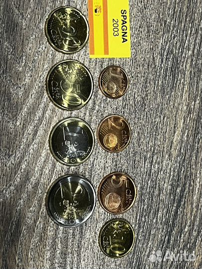 Набор монет евро Испания 2003