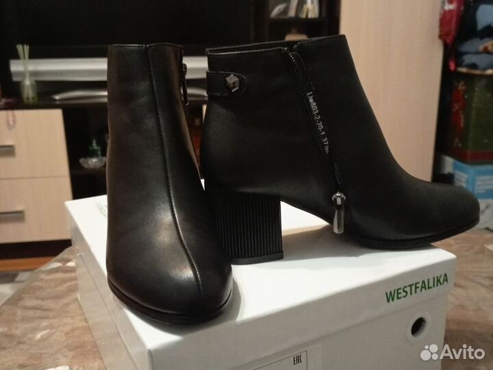 Ботильоны женские 37 размер натуральная кожа